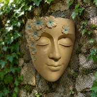 Wall Mounted Face Planter Sculpted Floral Face Planter Textured