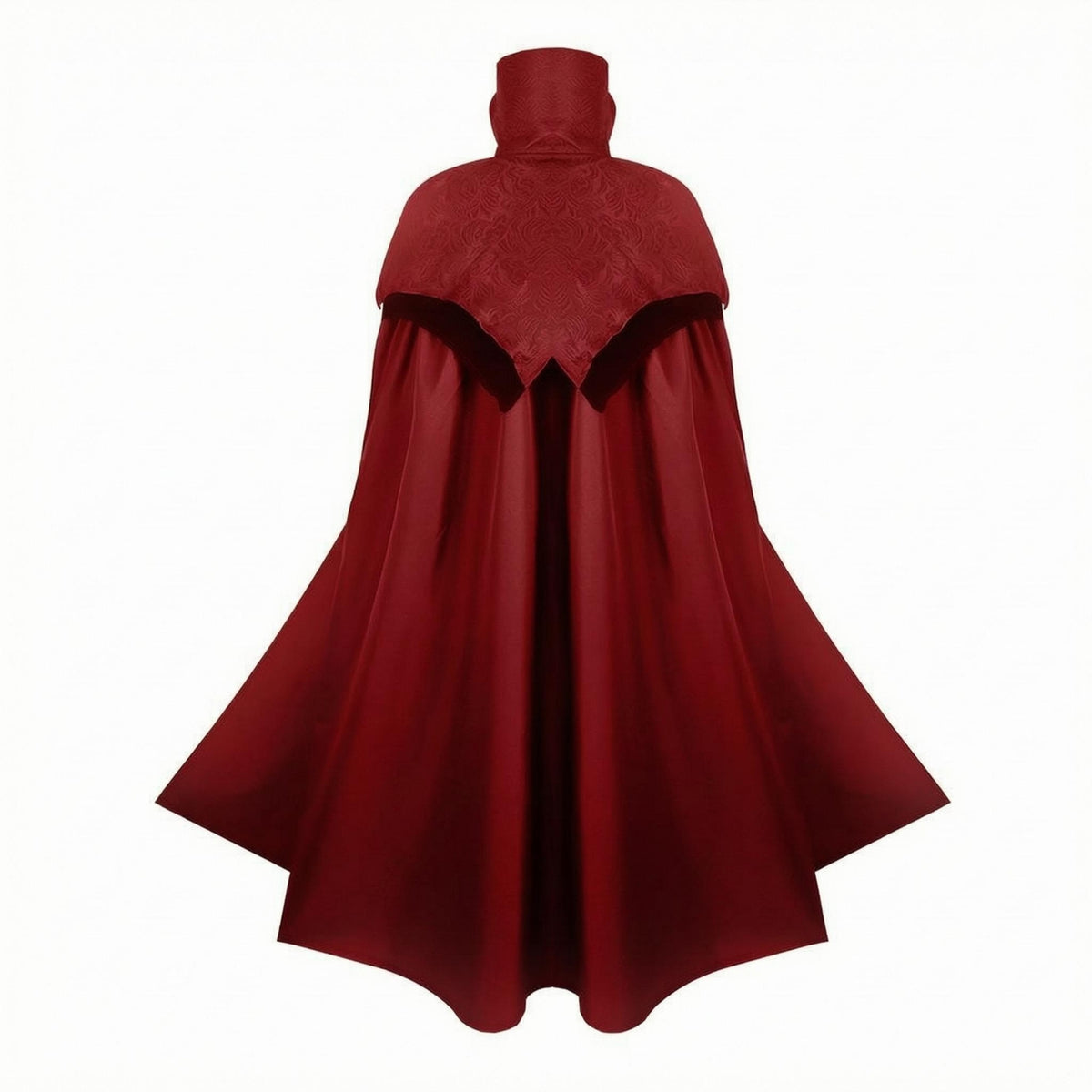 Medieval Gothic Cape Draped Gothic Cape Wide Hem Costume Clothing for Adults