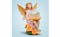 Solar Fairy Garden Light Rechargeable Battery Resin Fairy Night Light for Yard