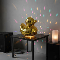 Disco Ball Duck Versatile Placement House Decoration Handmade for Party, Desktop