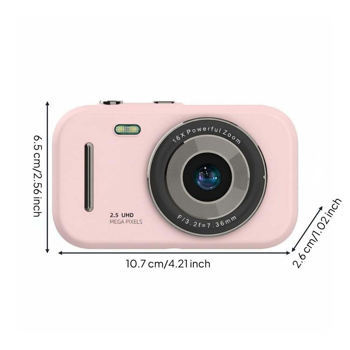 Charge-Coupled Device Digital Camera Crisp Image Quality Portable Electronics