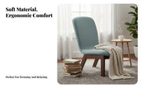 Sleek Single Sofa Comfortable Design Upholstered Single Sofa for Readers