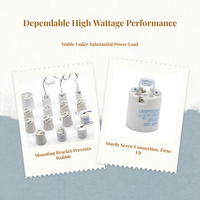 E14 to E27 ceramic heat adapter