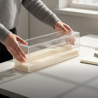 Figure Display Cabinet High Clearness Dustproof Collectible Shelf Easy-Mount Installation Clear Display Case for Collectors, Desktop