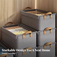 Foldable Clothes Drawer Large Capacity Stackable Textile Drawer Long-Lasting