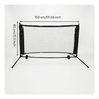 Easy to Assemble Sports Net System with Metal Frame Fast Setup Portable Sports Net Heavy-Duty for Driveway