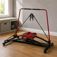 Indoor Ski Simulator Wheeled Carriage Ski Motion Curved Rails Fitness Simulator