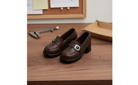 1/6 Scale Loafers Gift for Collectors Miniature Heeled Loafers Trendy