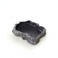 Food and Water Bowl Natural-Looking Feeder Shallow for Terrarium, Amphibians