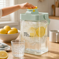 Refrigerator Cold Water Pitcher with Faucet, Large Capacity Beverage Dispenser for Home, High Temperature Resistant Juice Kettle