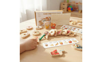 Wooden Lacing Bead Set Hand Eye Coordination   Logical Thinking Training Young Child Threading Toy for Preschool, Classroom
