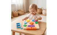 Busy Board Travel Busy Board with Gears Portable Educational Toy for Little Ones, Little Ones