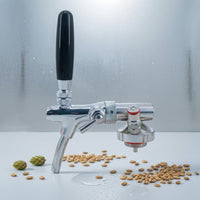 Adjustable Rate Keg Dispensing Spear with Tap Compact Dispense Beer Dispenser with Faucet Polished Beer Keg Tap with Hose for Homebrewers, Kegerator, Home Bar