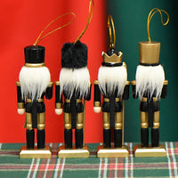 13cm Soldier Nutcracker Wooden Figurine Home Decor