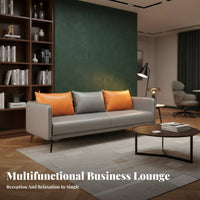 3 Pieces space-saving Design 3-Piece Couch and Coffee Table Combo Modern design Sofa Set Comfortable paddinging Lounge Group sturdy Construction for Businesses, Apartment Dwellers, Office Managers, Reception Area, Small Spaces