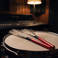Drum Brush Ergonomic Wire Drum Brushes Comfortable Percussion Accessory for Percussionists