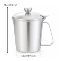 Measuring Cup with Lid Graduated Measuring Cup with Handle Easy-to use Vessel for Cafes