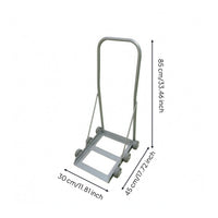 Hand-Push Trolley Low-Height Metal Trolley Compact