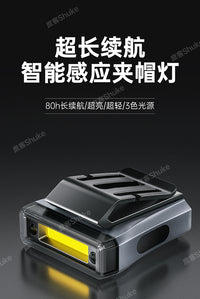 钓鱼专用头灯钓鱼灯夜钓灯感应超长续航夹帽灯强光超亮帽夹头戴式