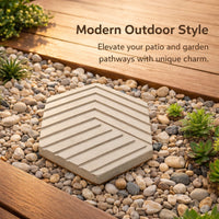 Cement Garden Stepping Stones, Modern Minimalist Style