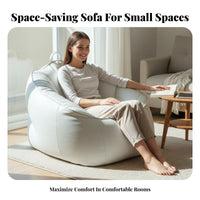 Pear-Shaped pouch Chair Stain-Resistant Floor Seating Comfortable Space-Saving for children, Bedroom, Balcony, Home Theater