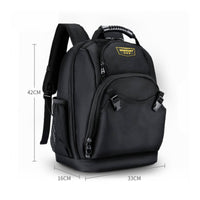 Large Tool Backpack Mesh Side Pockets Padded Tool Backpack