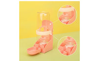 Pet Water Bottle with Bowl Easy to Clean Cage-Mounted Water Bottle Removable