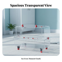 Transparent Hamster Villa additional Large Space Transparent Hamster House Chewresistant