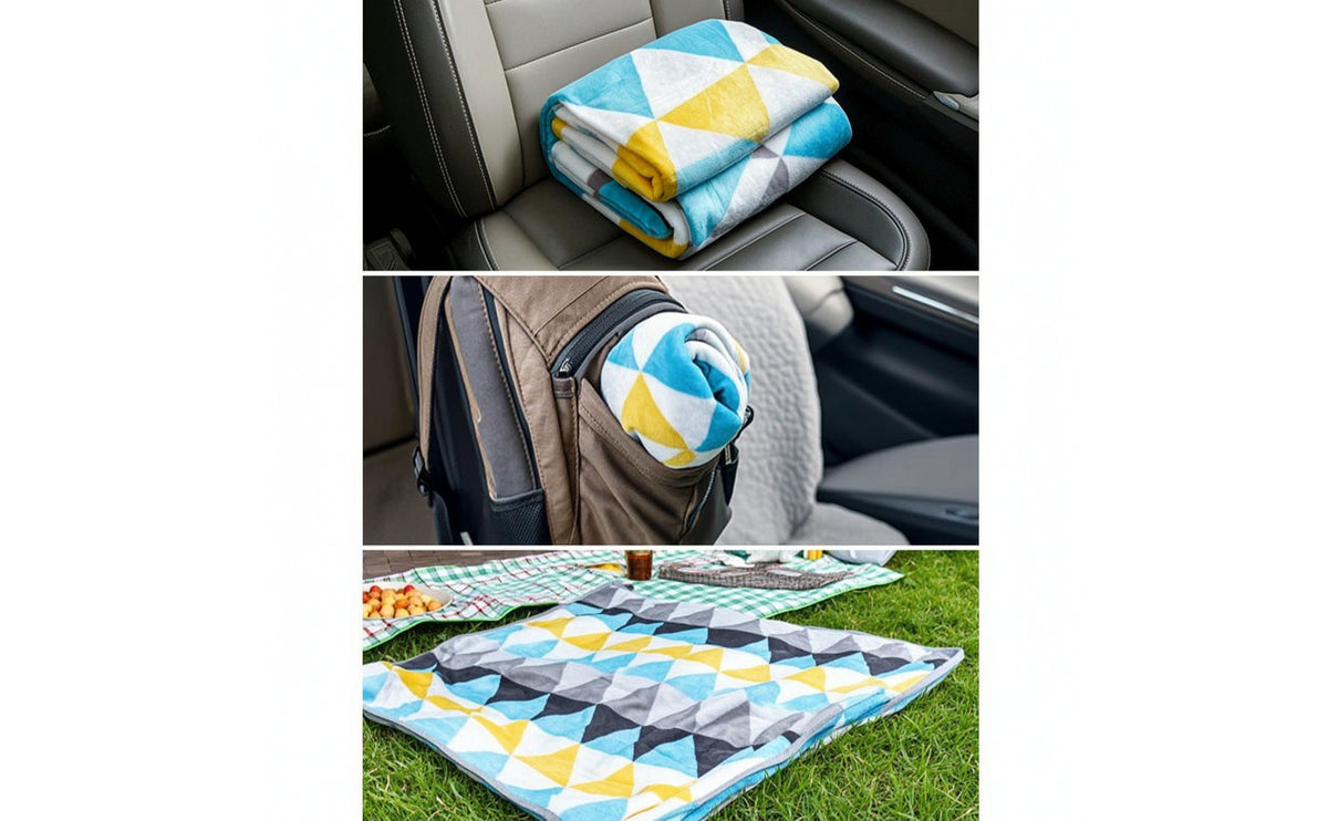 Knee Blanket Warm Throw Cozy for Journeyers, Campers, Car Travel, Camping, Office