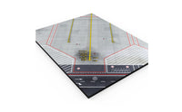 Airplane Display Base with Taxiway Wooden Airport Apron Display Board Printed Aircraft Model Stand for Desktop
