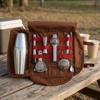 Travel Portable Bartender Kit Outdoor Bartender Kit Fabric Storage Bag Shaker Set Stainless Steel