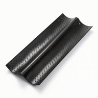 French Bread Pan Perforated French Bread Pan French Bread Tray Two-Slot Bakeware Double-Channel for Home Bakers, Oven