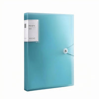 A4 Document Folder Semi-Transparent Plastic Document Folder Elastic Cord