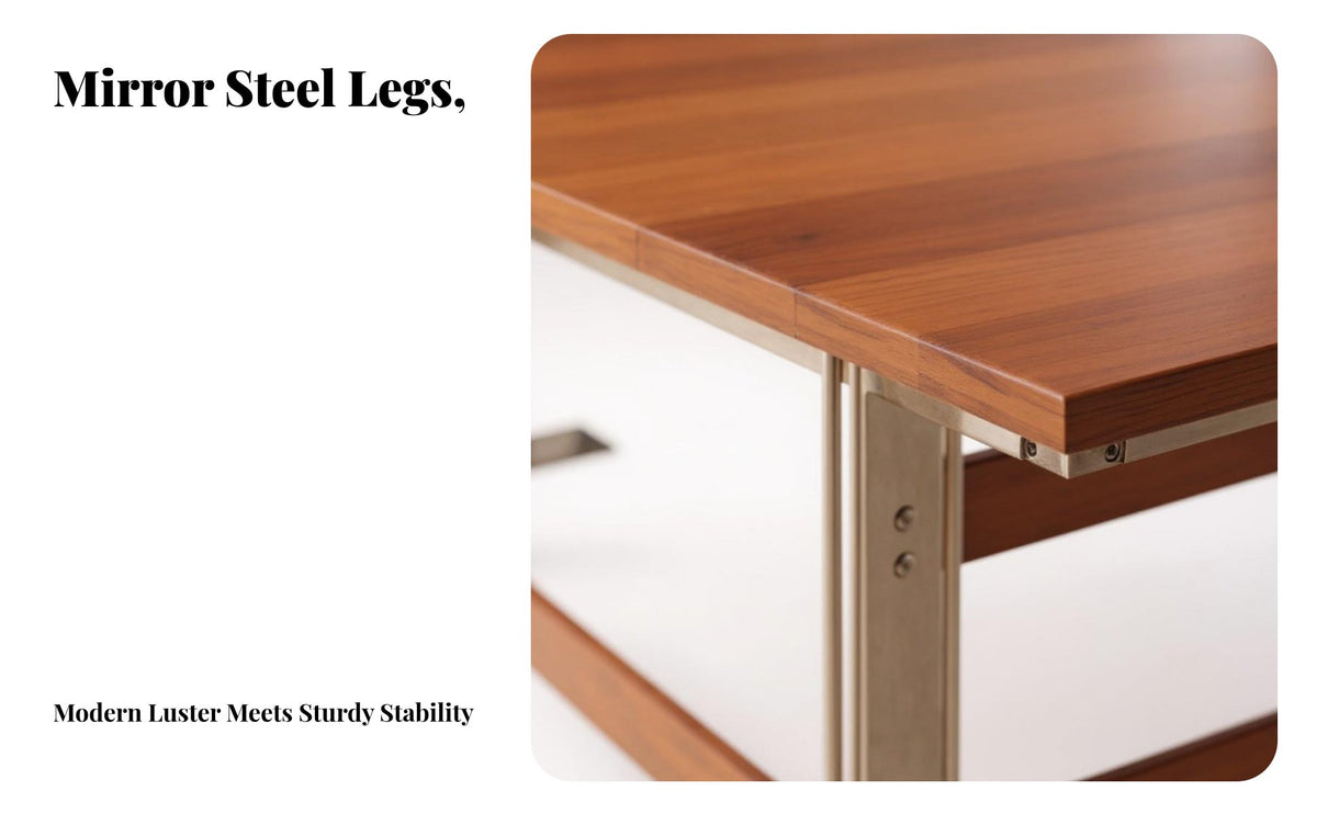Retro Design Rectangular Wood-Top Trestle Table Multi-Purpose Work Desk Seats 4-6 People Household Furniture Spacious surface for Homeowners, Remote Workers, Professionals, Dining Room, Home Office, Kitchen, Open-Plan Living Space