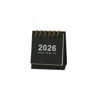 2026 Desk Calendar, Mini, Portable, Minimalist Design, Paper, Desktop Decor