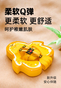LTDUCK小黄鸭免充气鲸鱼圈婴儿游泳新生儿宝宝小月龄3-6个月趴圈
