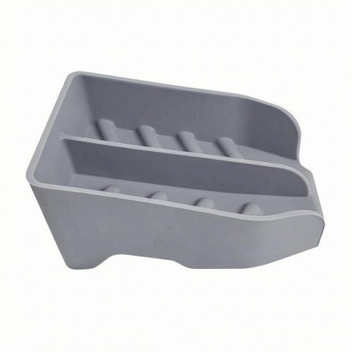 Countertop Drain Rack Divided Compartments Utensil Holder Compact