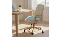Contoured Memory Foam Seat Cushion Supportive Seat Cushion with Gel Comfortable Chair Pad Soft for Office Workers, Gamers