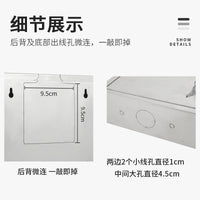 Medium Wall-Mounted Stainless Steel Milk Box with Lock