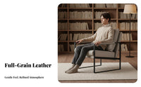 Modern Minimalist Design Cushioned Loveseat and Chair Group Thick Cushions Metal Frame Loveseat and Table Set High-Rebound Cushion Commercial Furniture Ergonomic Design for Interior Designers, Homeowners, Families, Coffee Shop, Bar, Hotel, Lounge Area