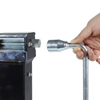 RV Trailer 8000 lb Jack Three-Stage Adjustable Square Tube Stabilizer Leg with Removable Handle, Load Capacity 3.6 Tons