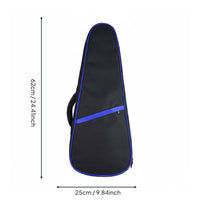 Padded Ukulele Backpack Waterproof Musical Instrument Accessory Wear-Resistant for Artists, Storage