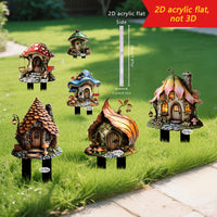 Fairy Tale Fairy House 2D Acrylic Garden Decoration