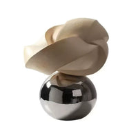 Tabletop Sculpture Contemporary Sculpture with Spherical Base Decorative Tabletop Decor for Art Collectors, Display Shelf, Reception Desk