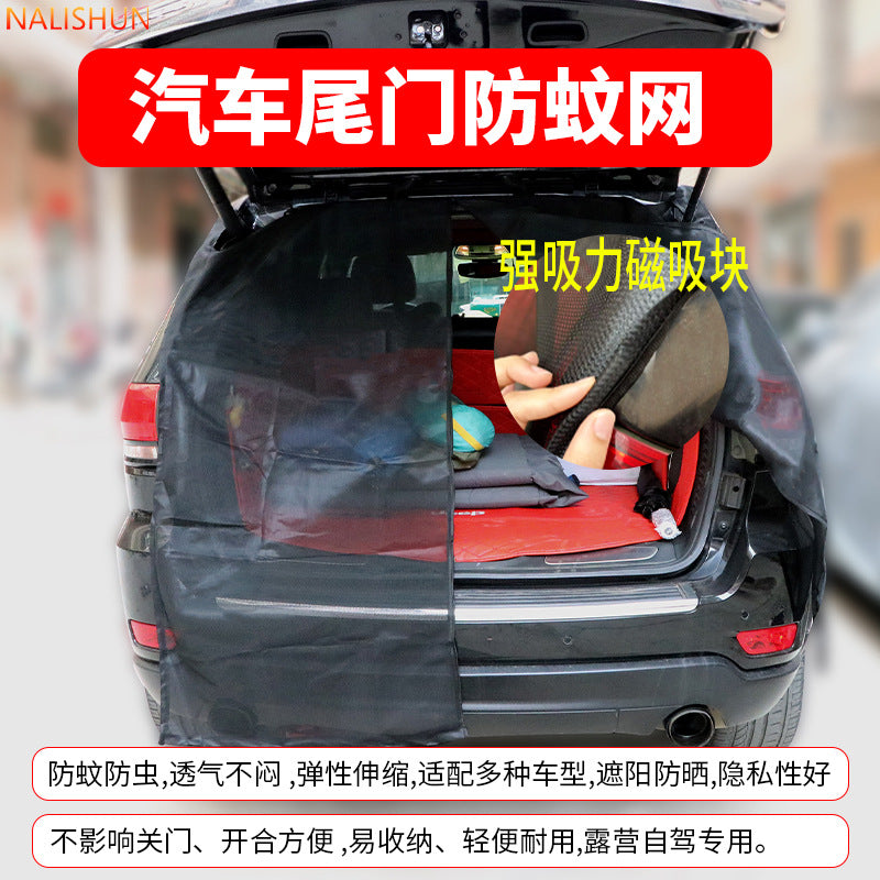 Rear Tailgate Mosquito Net for SUVs and Off-Road Vehicles