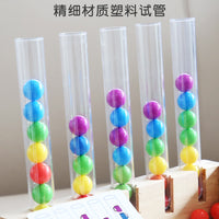 木制蒙氏儿童数字运算夹珠子配对颜色启蒙幼儿园宝宝早教益智玩具