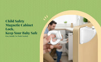 attraction lockized Cabinet Lock, baby-secure Drawer Lock, unseen sticky Infant Proofing Latch, No-Drill Installation, Hidden Protection for Cabinets & Drawers