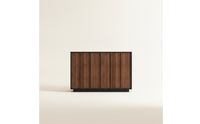 Low-Height Storage Cabinet Freestanding Floor Cabinet Minimalist Credenza Self-Assembly for Dining Room, Hallway
