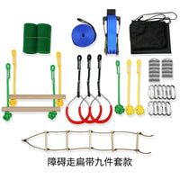 Kids Ninja Obstacle Course Set with Slackline