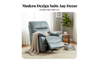 Upholstered Recliner Padded Cushioning Pushrear Recliner Modern Design Easy Assembly for Adults, Bedroom, study corner, Office